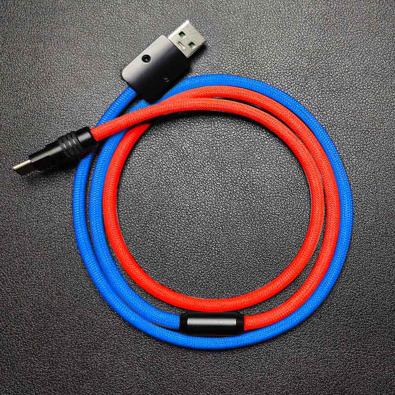 "ColorWeave Chubby" Vibrant Dual-Tone 100W Fast Charge Cable - More Colors