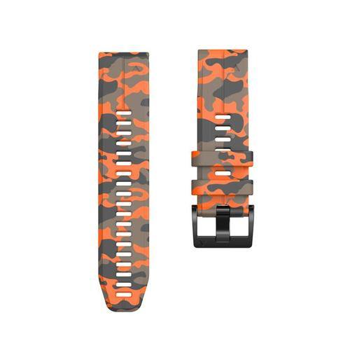 22mm & 26mm Camouflage Silicone Adjustable Watch Band for Garmin