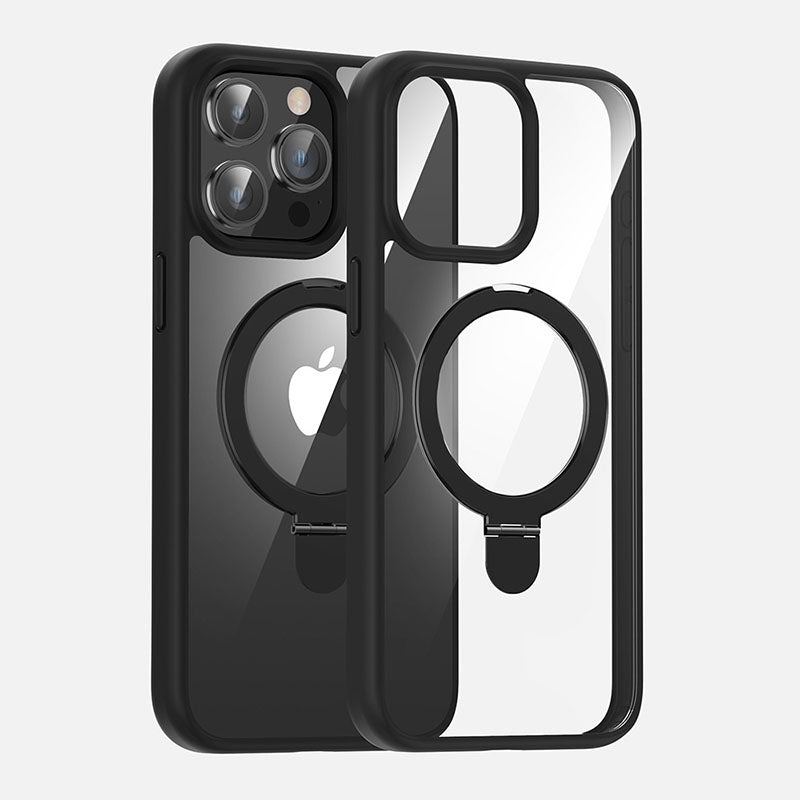 All-Inclusive Transparent Magnetic Bracket Anti-Fall Mobile Case Suitable For iphone