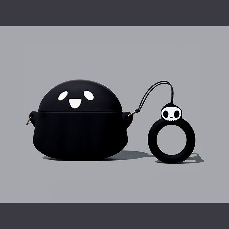 "Black Ghost" Creative Silicone AirPods Case