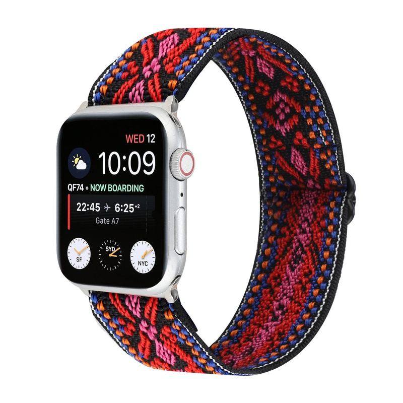 "Bohemian iWatch Band" Stretch Nylon Loop For Apple Watch