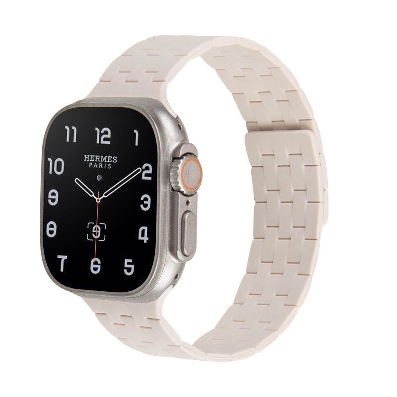 "Braided Design" Liquid Silicone Magnetic Band for Apple Watch