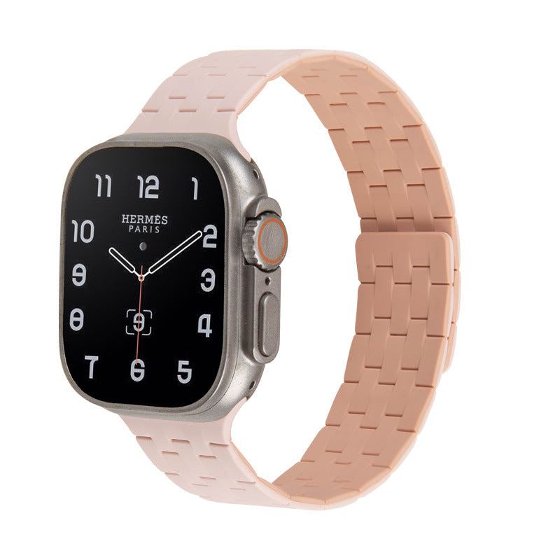 "Braided Design" Liquid Silicone Magnetic Band for Apple Watch