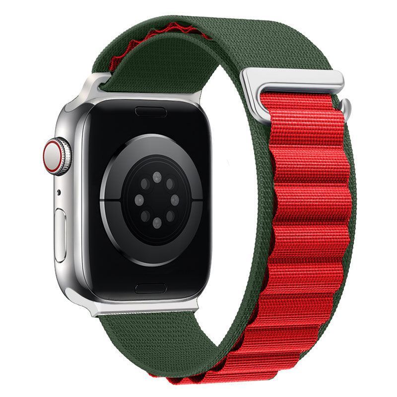 "Braided Multi-Color Band" Double Layer Nylon Loop For Apple Watch