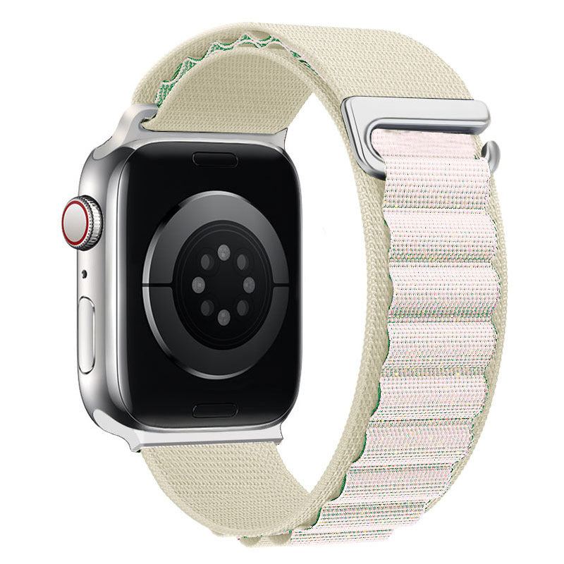 "Braided Multi-Color Band" Double Layer Nylon Loop For Apple Watch