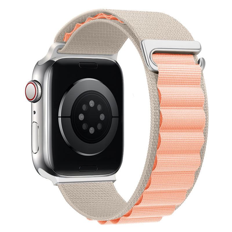 "Braided Multi-Color Band" Double Layer Nylon Loop For Apple Watch