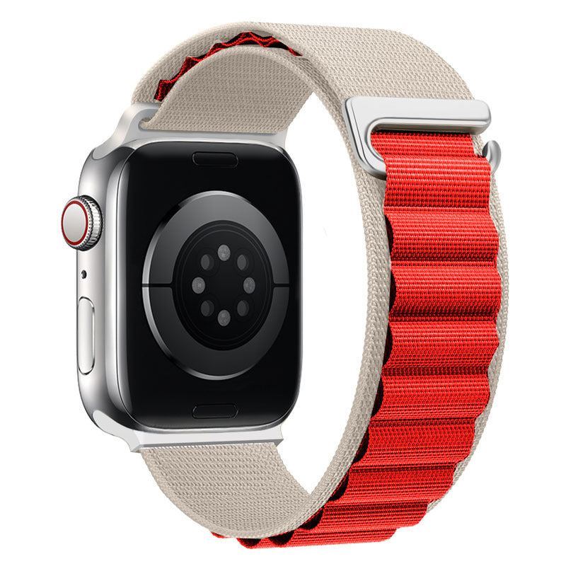 "Braided Multi-Color Band" Double Layer Nylon Loop For Apple Watch