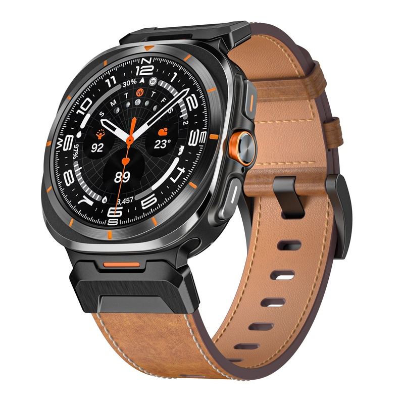 Business Leather Strap For Samsung Galaxy Watch Ultra