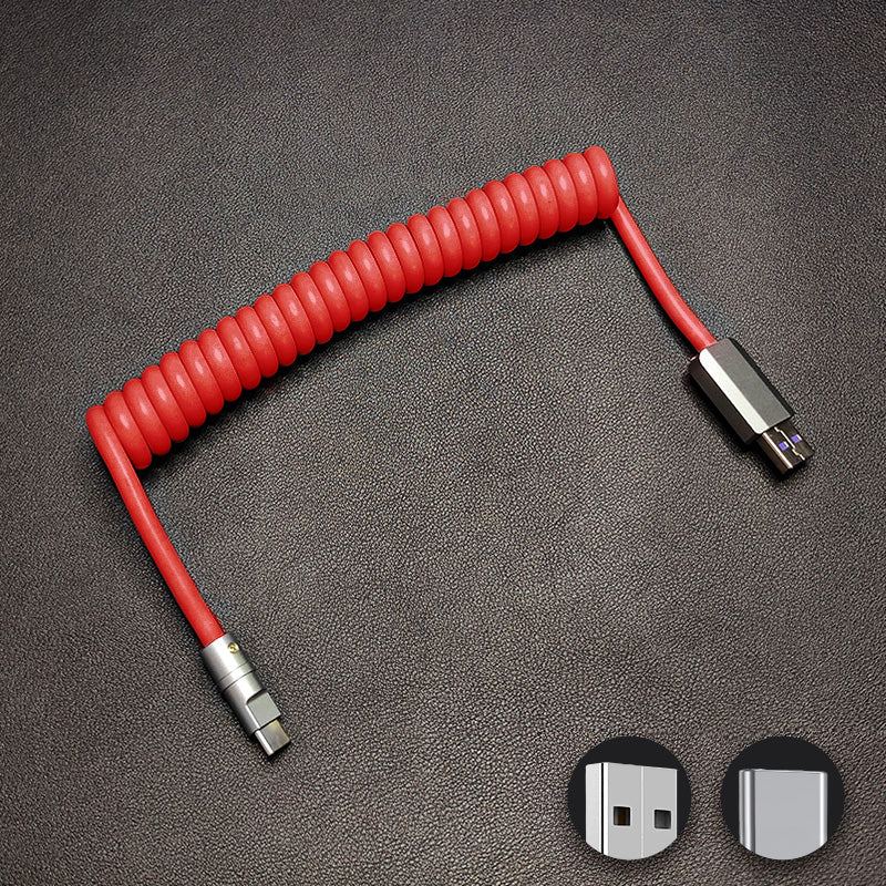 "Candy Chubby" Car Spring Fast Charging Cable