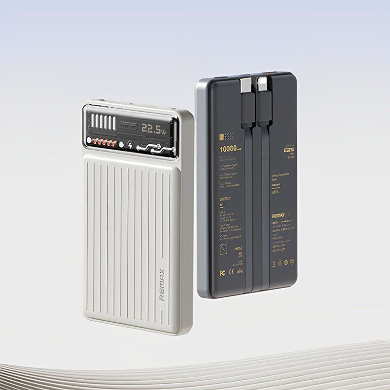 "Chubby" 10000mAh 22.5W Dual-Wire Retro Power Bank