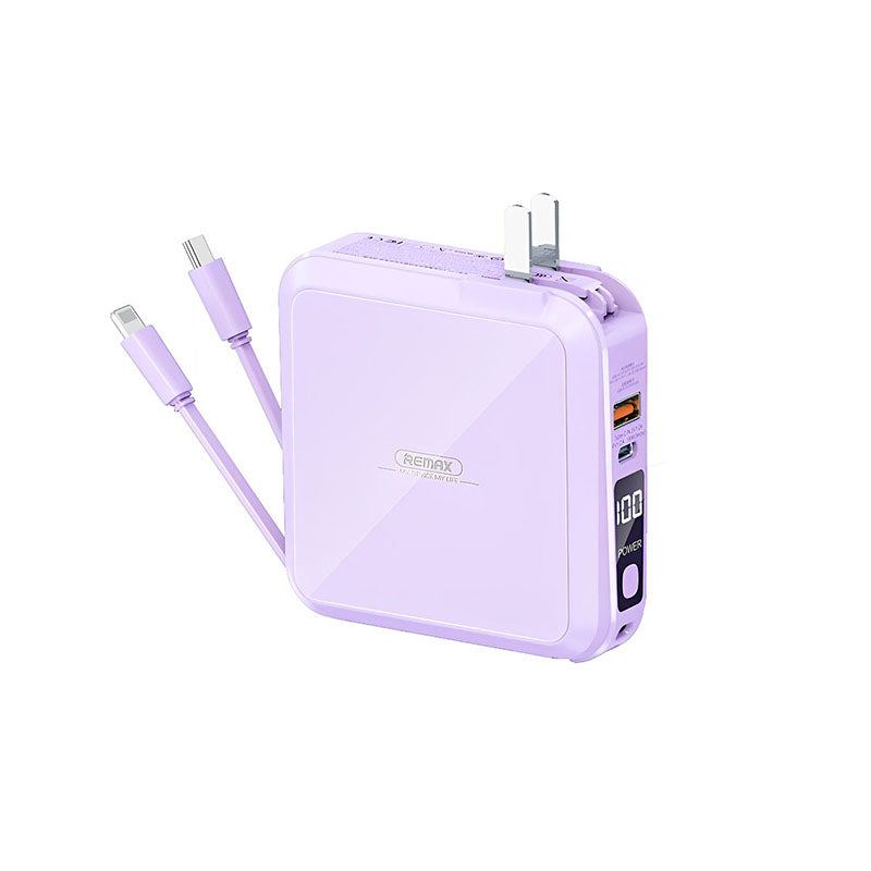 "Chubby" 15000mAh Power Bank With Plug And Cord Holder