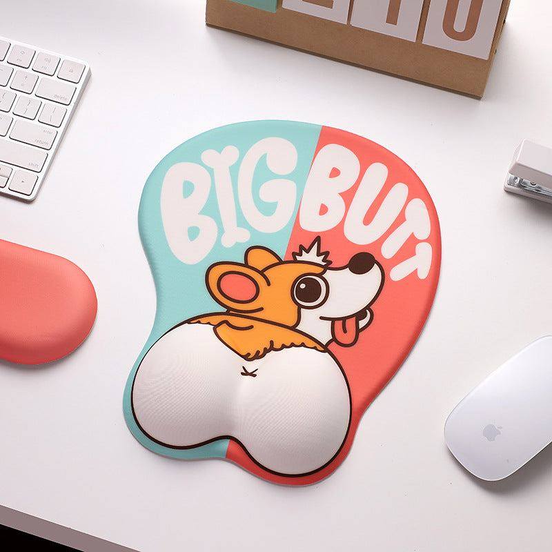 "Chubby Comfort" Silicone Keyboard Wrist Rest & Mouse Pad Set - Cute Pets