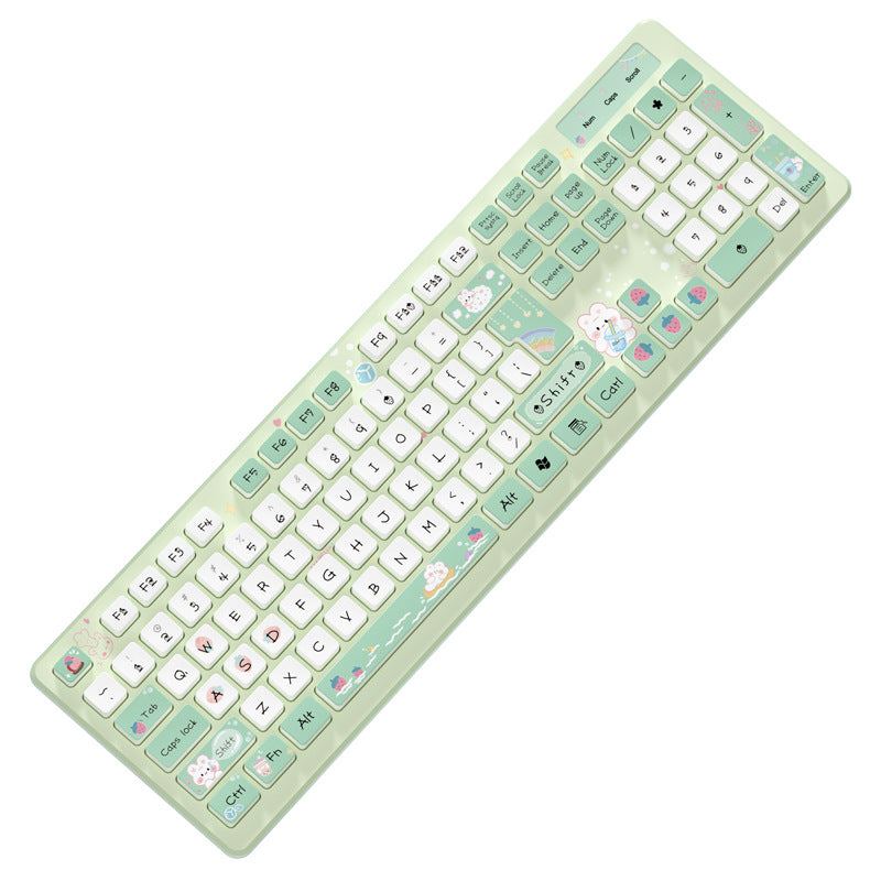 "Chubby" Cute Style Creative Painted Keyboard