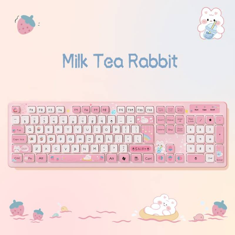 "Chubby" Cute Style Creative Painted Keyboard