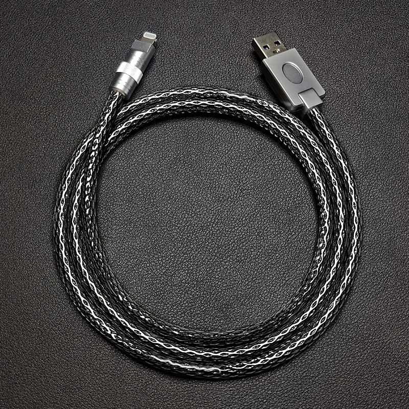 "Chubby" Handmade Leather Braided Cable