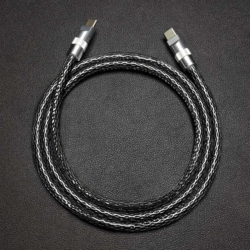 "Chubby" Handmade Leather Braided Cable