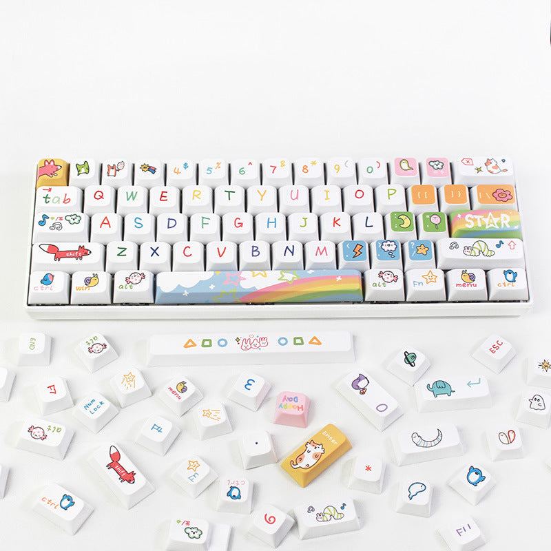 "Chubby Keycap" XDA Mechanical Keyboard Keycap Set - Animal Party