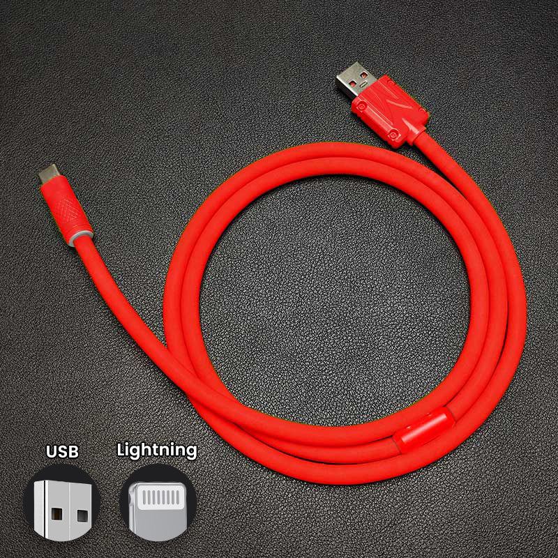 "Chubby" Solid Color Silicone Fast Charge Cable