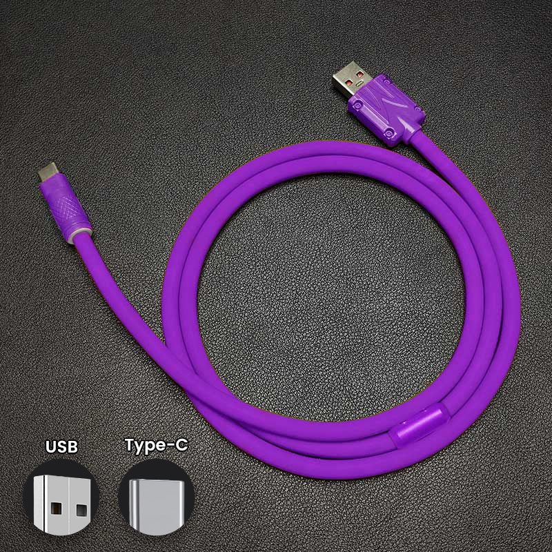 "Chubby" Solid Color Silicone Fast Charge Cable