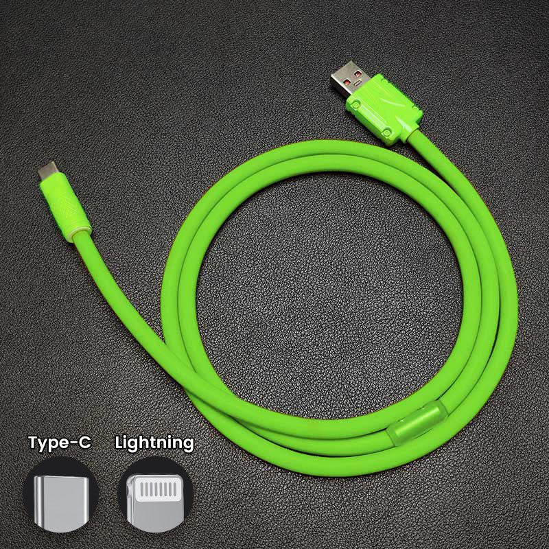 "Chubby" Solid Color Silicone Fast Charge Cable