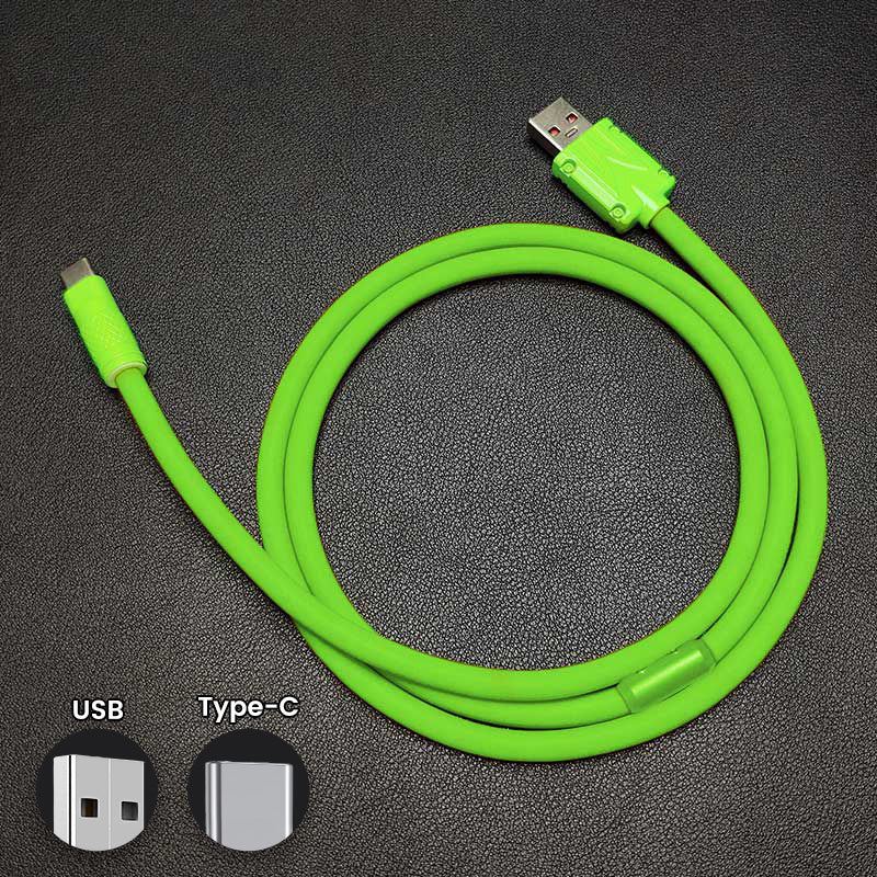 "Chubby" Solid Color Silicone Fast Charge Cable