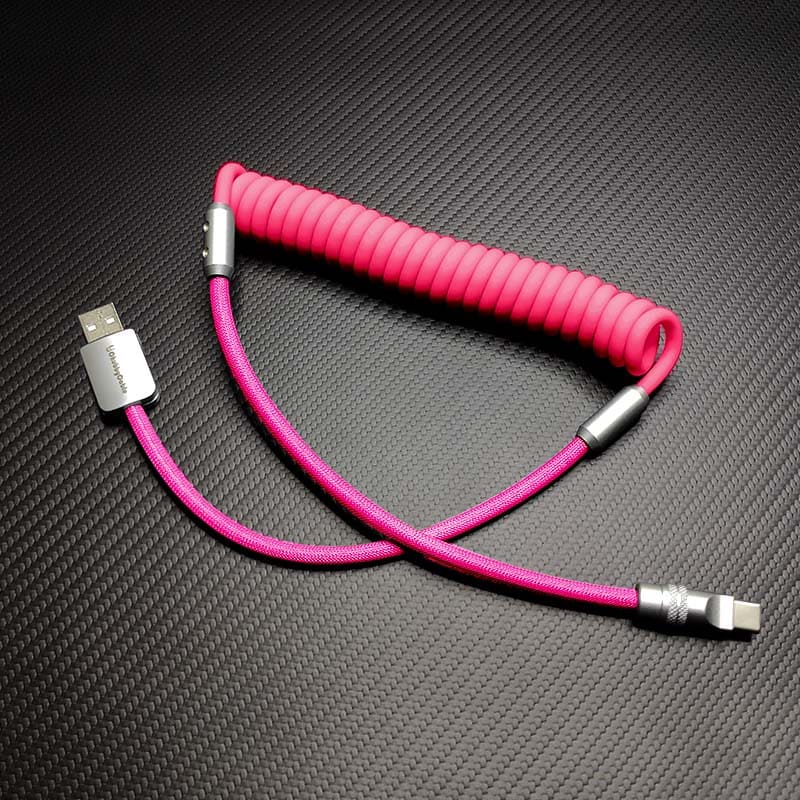 "Chubby" Spring Braided Silicone Fast Charge Cable