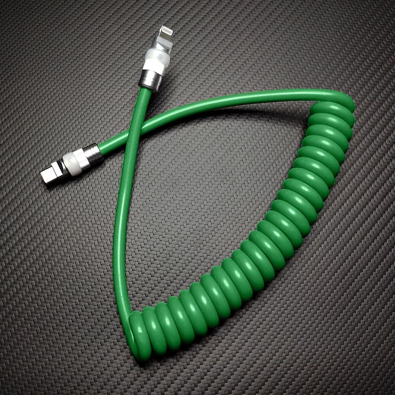 "Neon Chubby" Neon Glow Fast Charge Spring Cable with Gradient Illumination