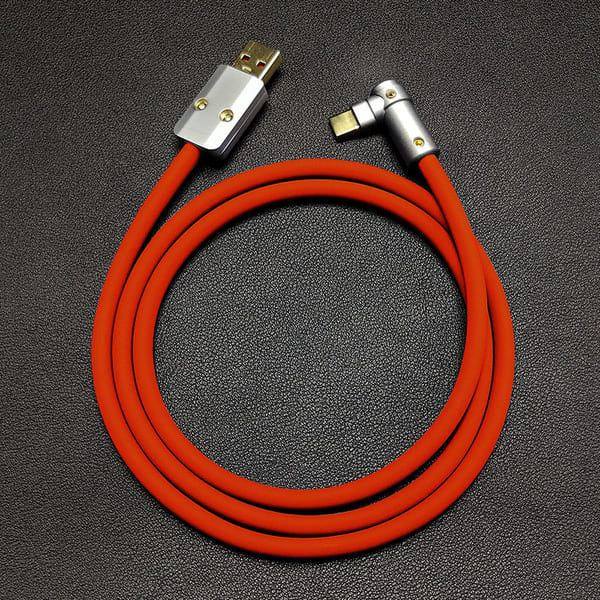 "Chubby" USB 90° Elbow Design Fast Charge Cable