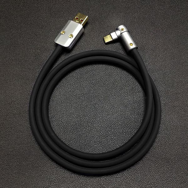 "Chubby" USB 90° Elbow Design Fast Charge Cable