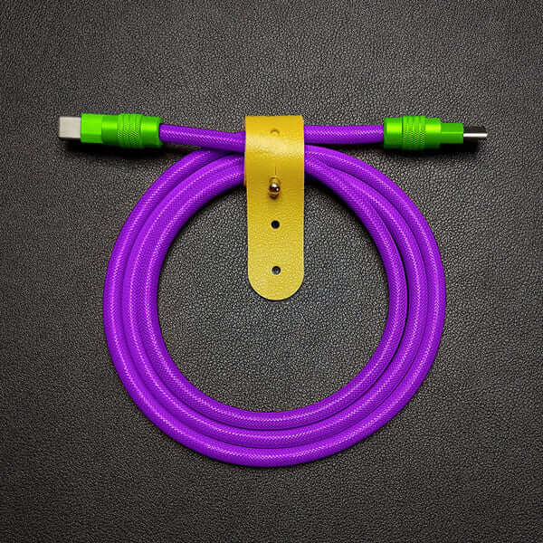 "Chubby" Vibrant Color-block Braided Charge Cable