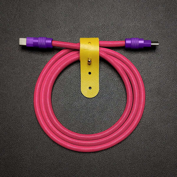 "Chubby" Vibrant Color-block Braided Charge Cable