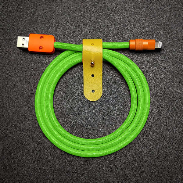 "Chubby" Vibrant Color-block Braided Charge Cable