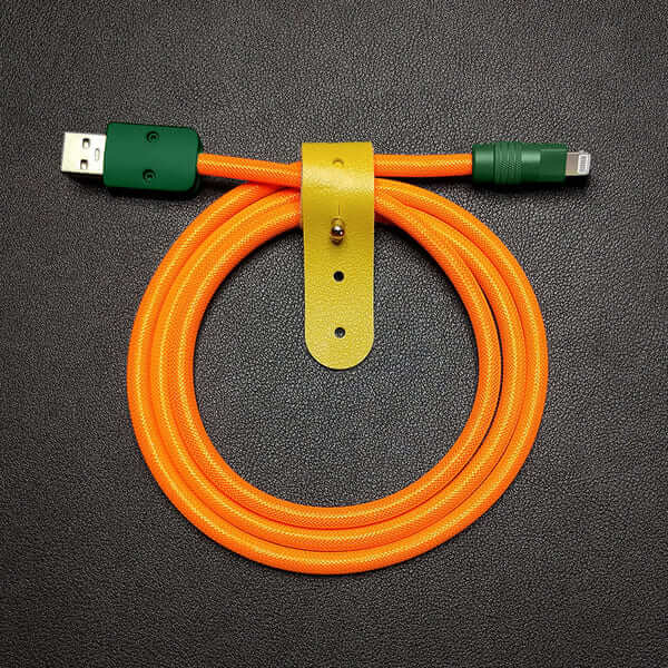 "Chubby" Vibrant Color-block Braided Charge Cable