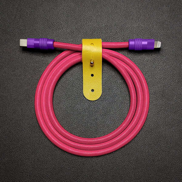 "Chubby" Vibrant Color-block Braided Charge Cable