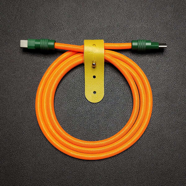 "Chubby" Vibrant Color-block Braided Charge Cable