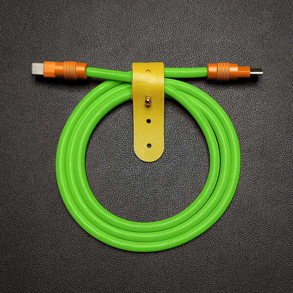 "Chubby" Vibrant Color-block Braided Charge Cable