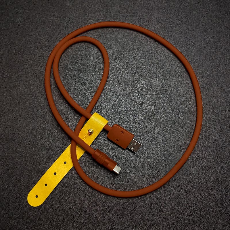 "Cocoa Chubby" Chocolate Delight Silicone Charge Cable