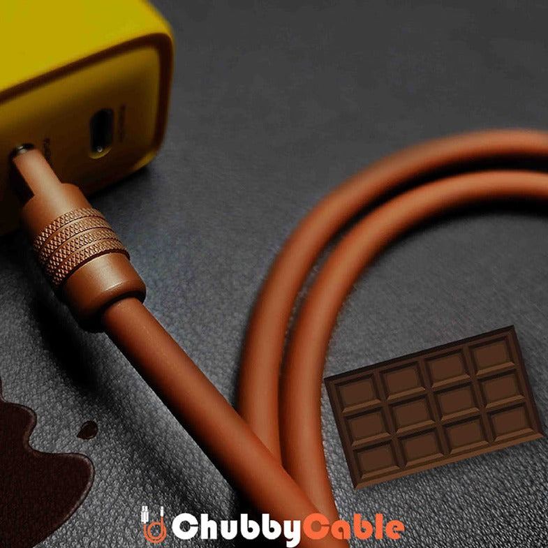 "Cocoa Chubby" Chocolate Delight Silicone Charge Cable