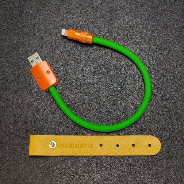 "Color Block Chubby" Power Bank Friendly Cable