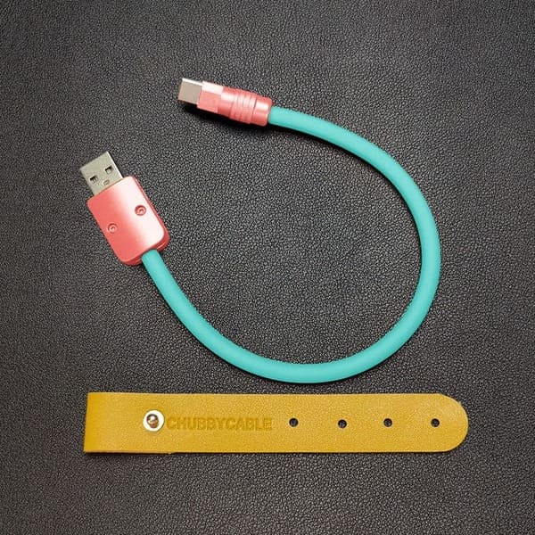 "Color Block Chubby" Power Bank Friendly Cable