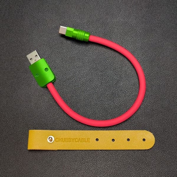 "Color Block Chubby" Power Bank Friendly Cable