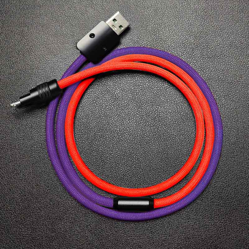 "ColorWeave Chubby" Vibrant Dual-Tone 100W Fast Charge Cable