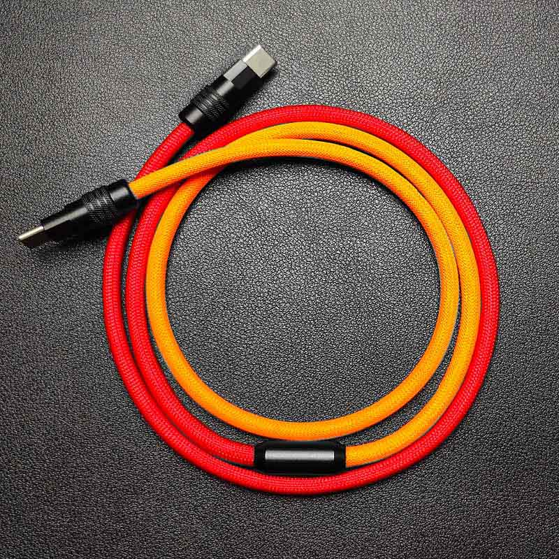 "ColorWeave Chubby" Vibrant Dual-Tone 100W Fast Charge Cable