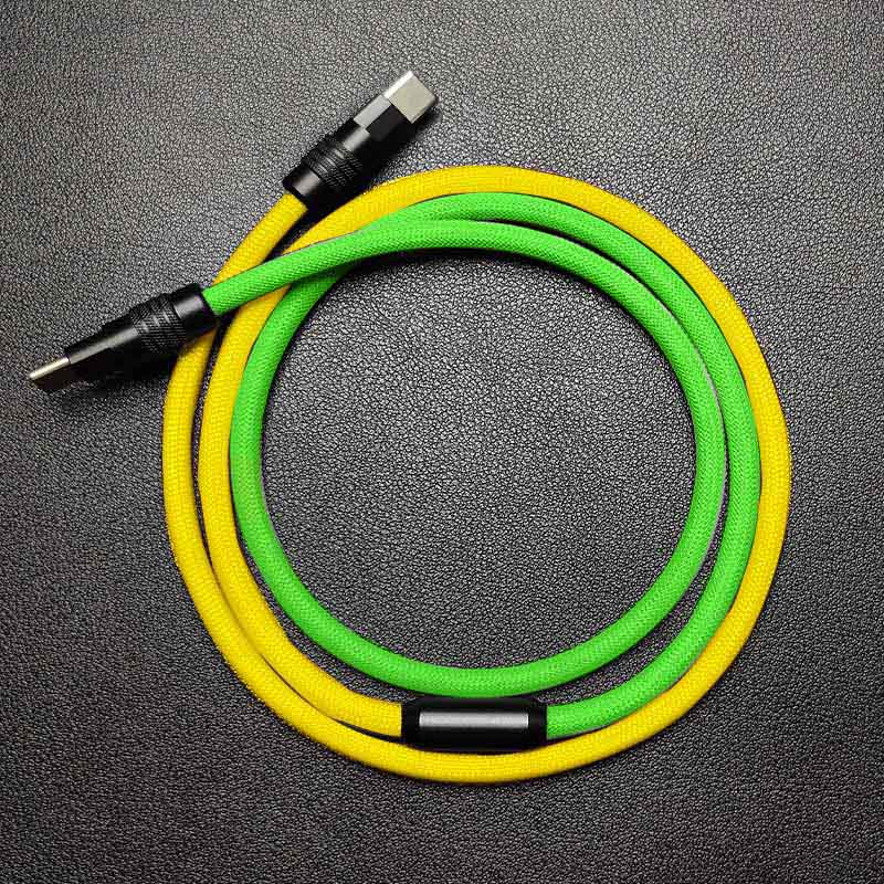 "ColorWeave Chubby" Vibrant Dual-Tone 100W Fast Charge Cable