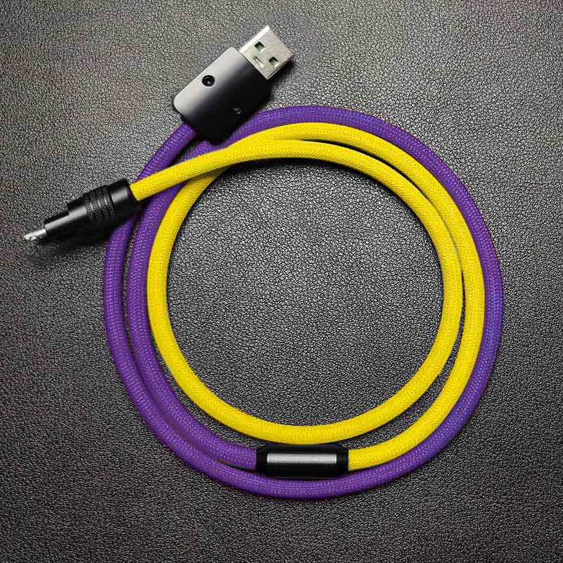 "ColorWeave Chubby" Vibrant Dual-Tone 100W Fast Charge Cable - More Colors