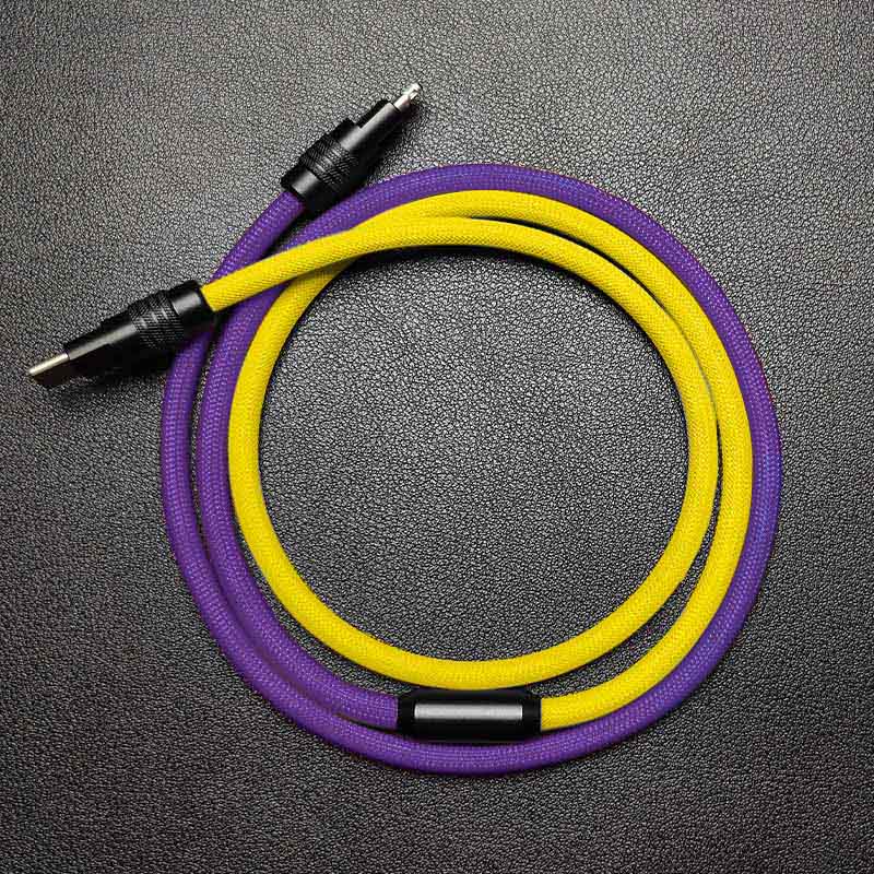 "ColorWeave Chubby" Vibrant Dual-Tone 100W Fast Charge Cable - More Colors