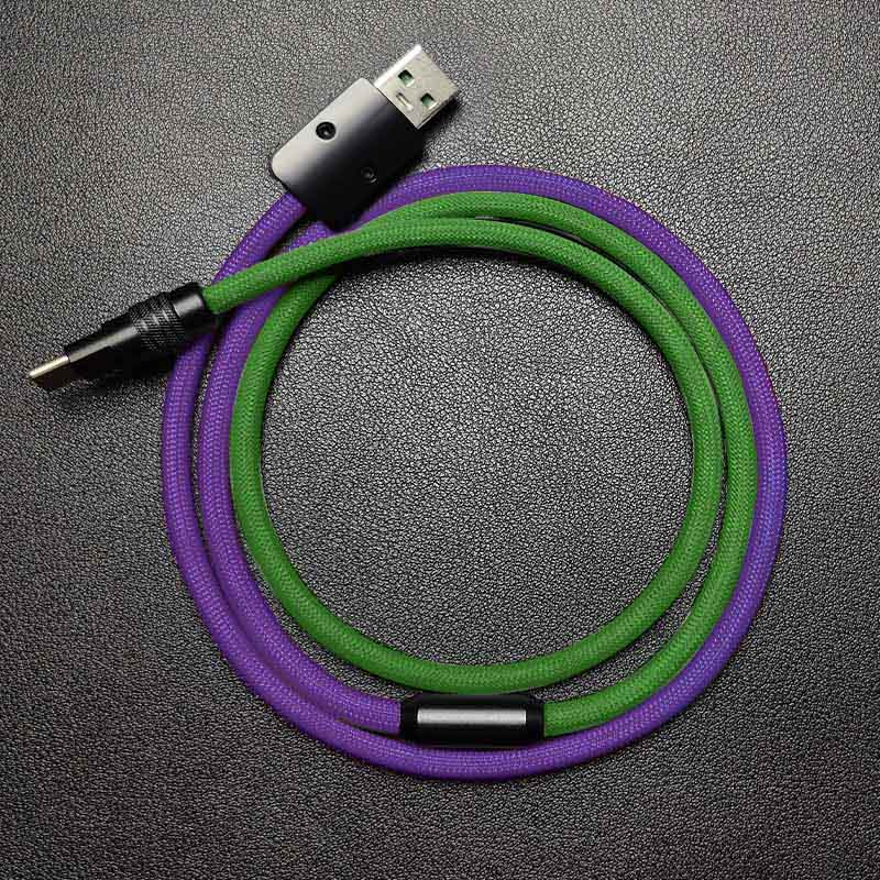 "ColorWeave Chubby" Vibrant Dual-Tone 100W Fast Charge Cable