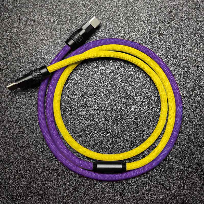 "ColorWeave Chubby" Vibrant Dual-Tone 100W Fast Charge Cable - More Colors