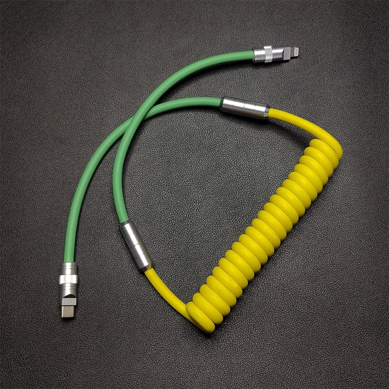 "Colorblock Chubby" Fast Charging Car Spring Cable