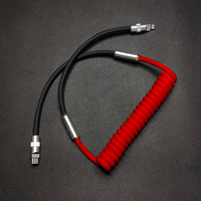 "Colorblock Chubby" Fast Charging Car Spring Cable